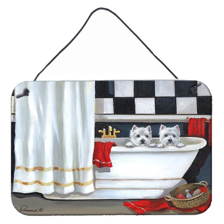 Carolines Treasures Carolines Treasures PPP3281DS812 8 x 12 in. Westie Pour Le Bain Bathtime Wall or Door Hanging Prints PPP3281DS812